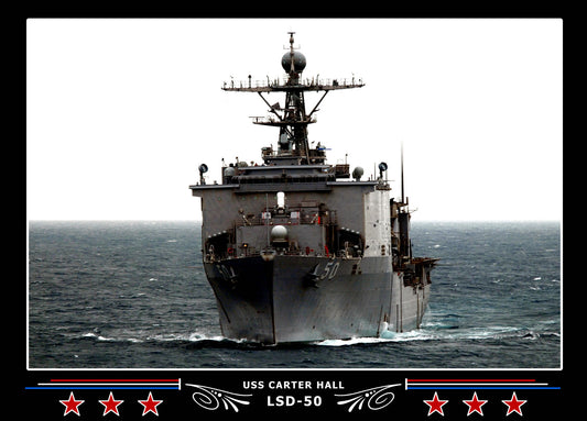 USS Carter Hall LSD50 Canvas Photo Print