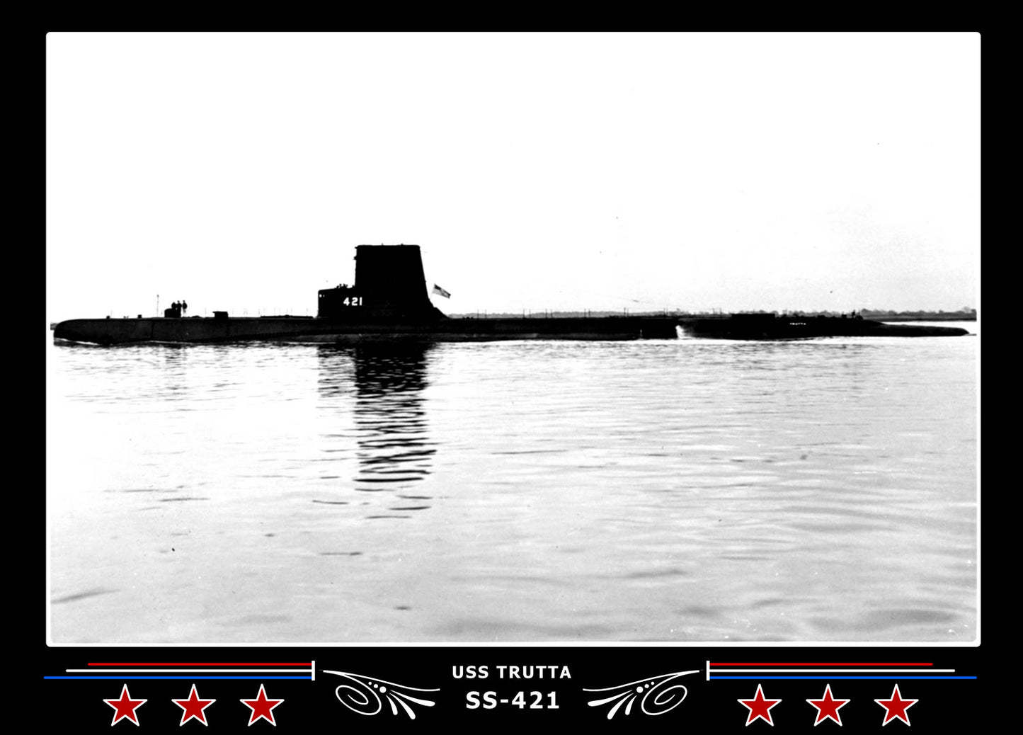 USS Trutta SS-421 Canvas Photo Print