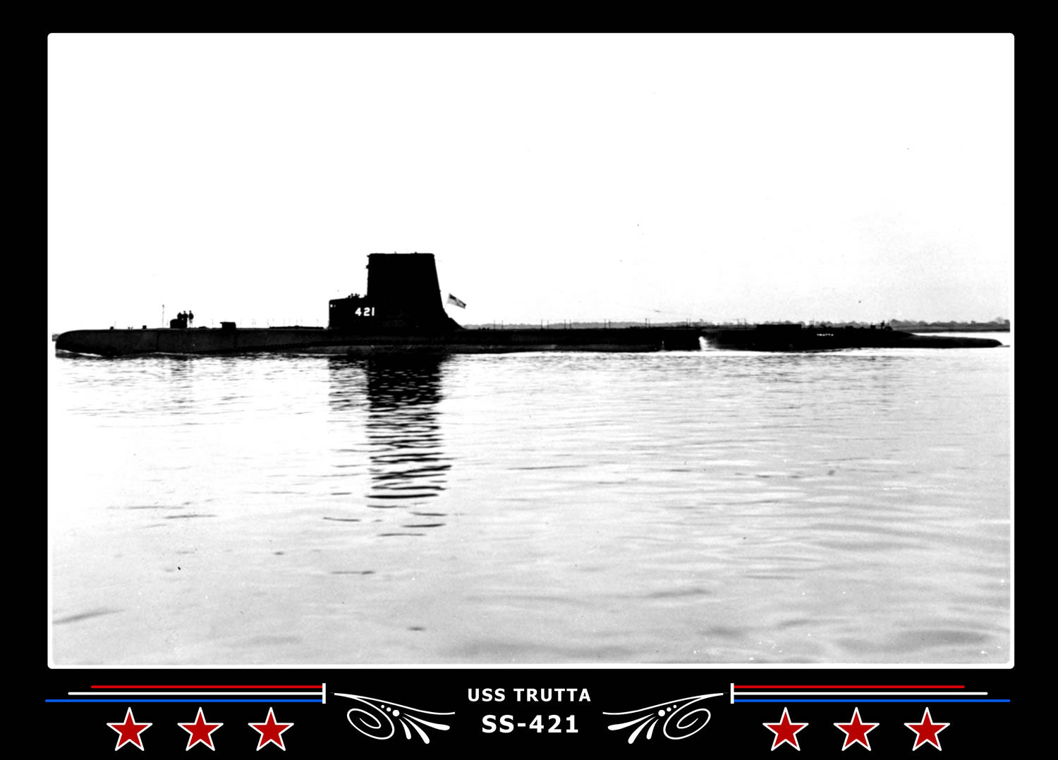 USS Trutta SS-421 Canvas Photo Print