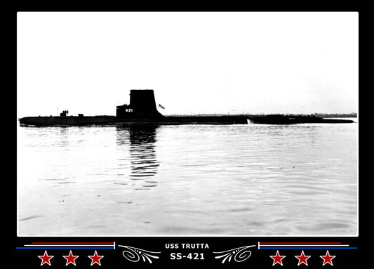 USS Trutta SS-421 Canvas Photo Print