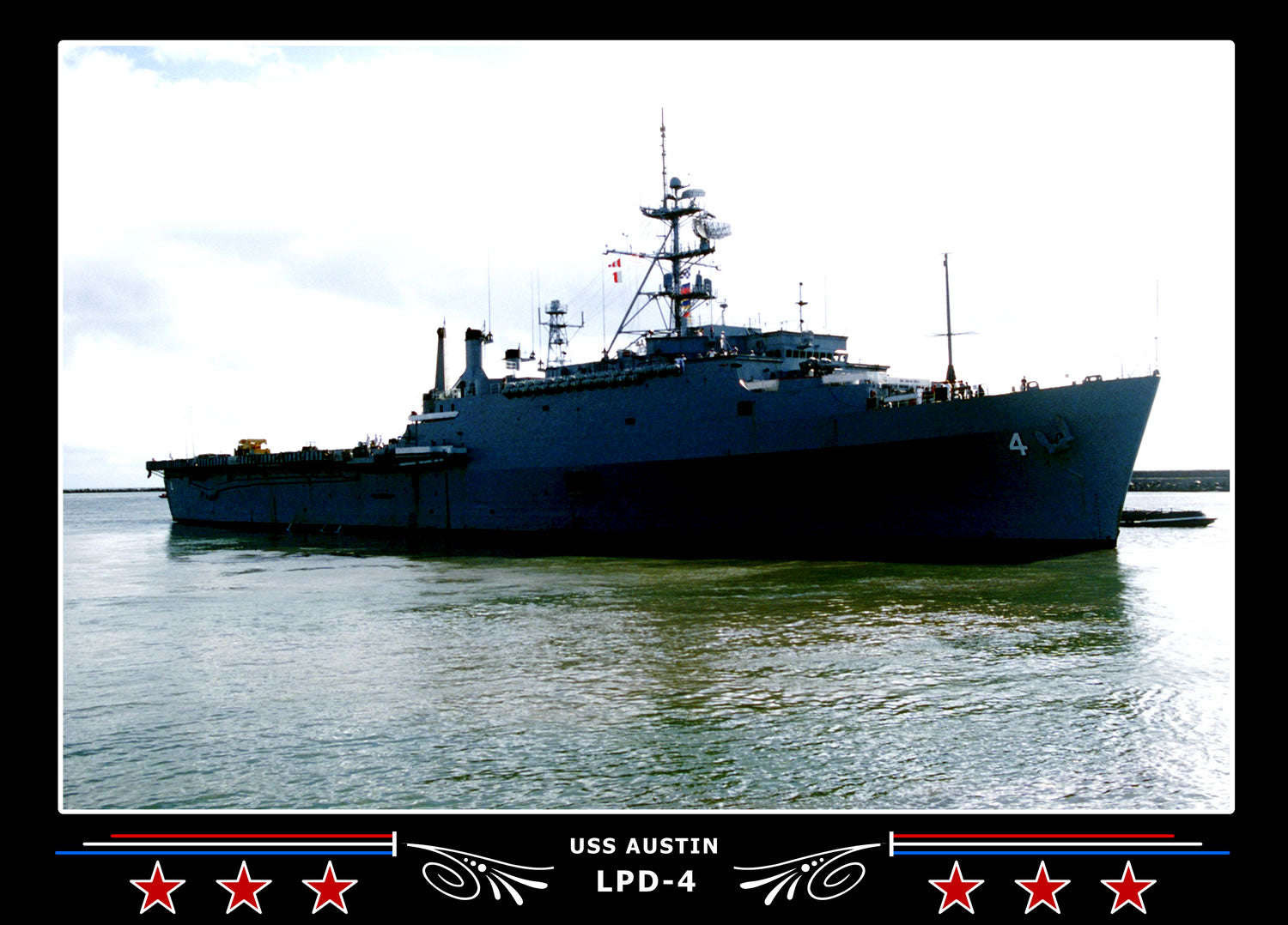USS Austin LPD4 Canvas Photo Print