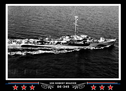USS Robert Brazier DE-345 Canvas Photo Print