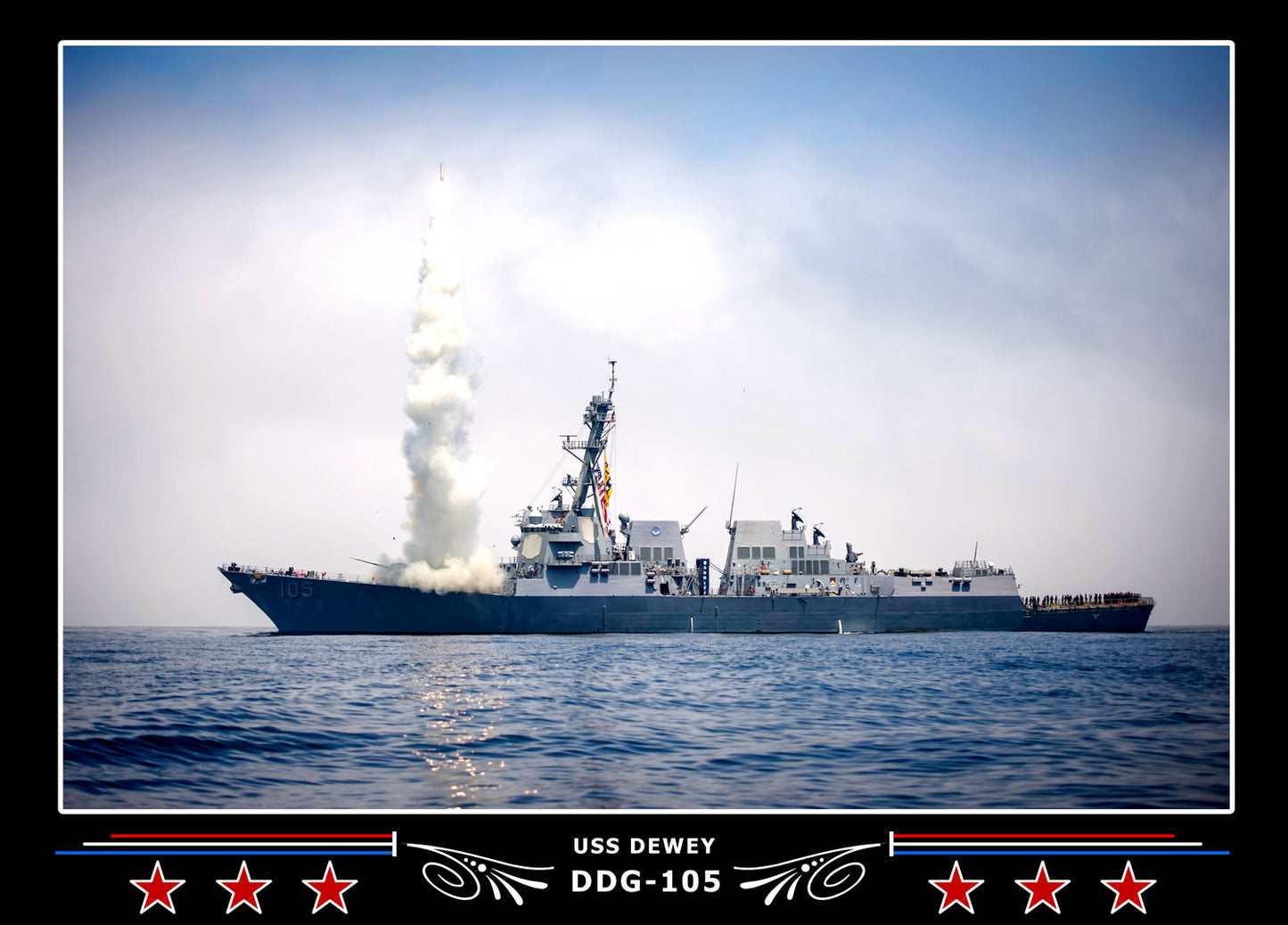 USS Dewey DDG-105 Canvas Photo Print