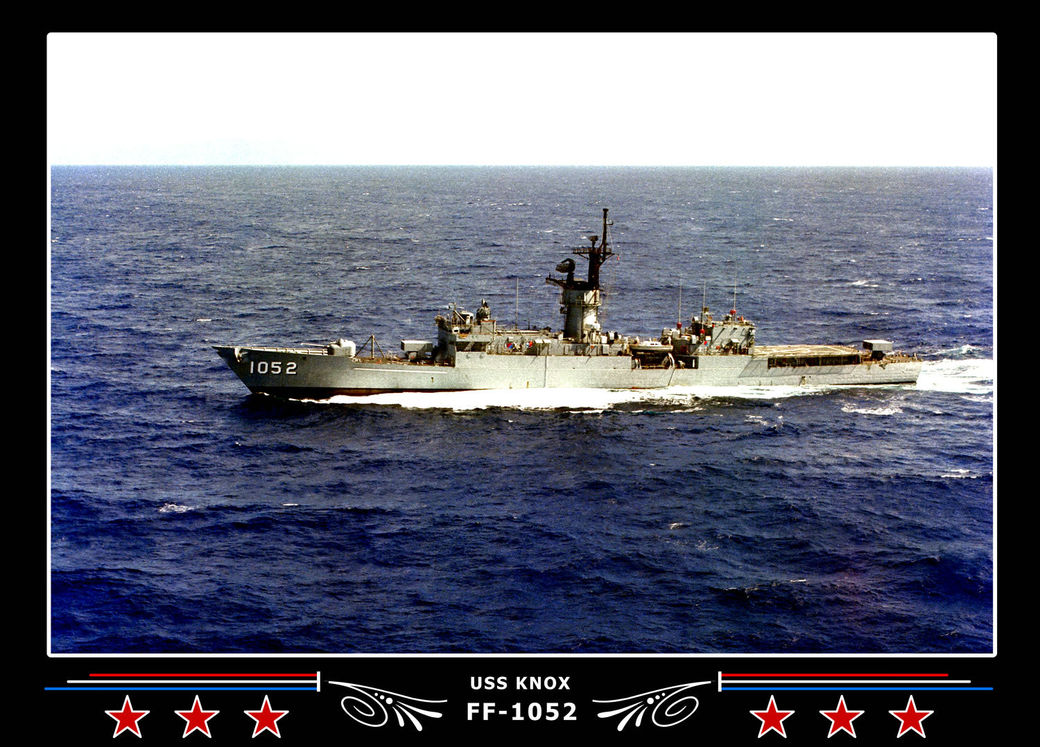 USS Knox FF-1052 Canvas Photo Print