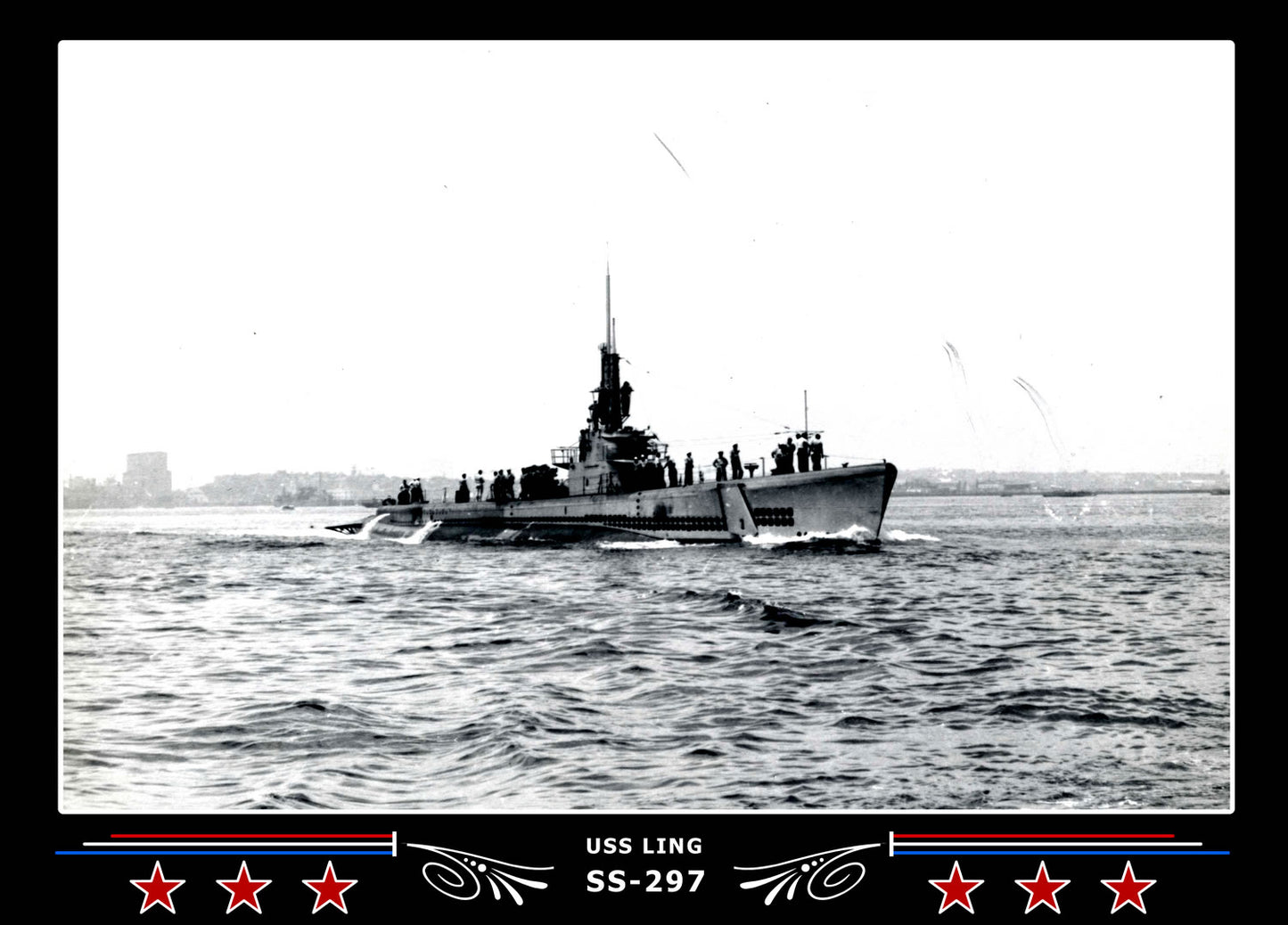 USS Ling SS-297 Canvas Photo Print