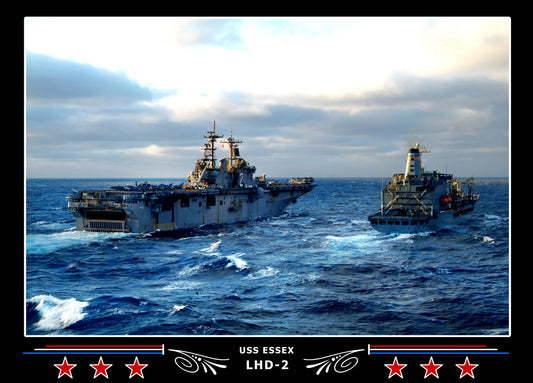 USS Essex LHD2 Canvas Photo Print