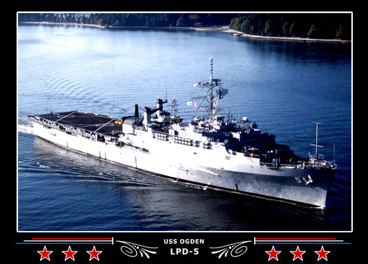 USS Ogden LPD5 Canvas Photo Print
