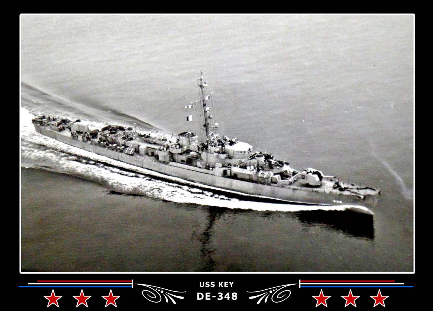 USS Key DE-348 Canvas Photo Print