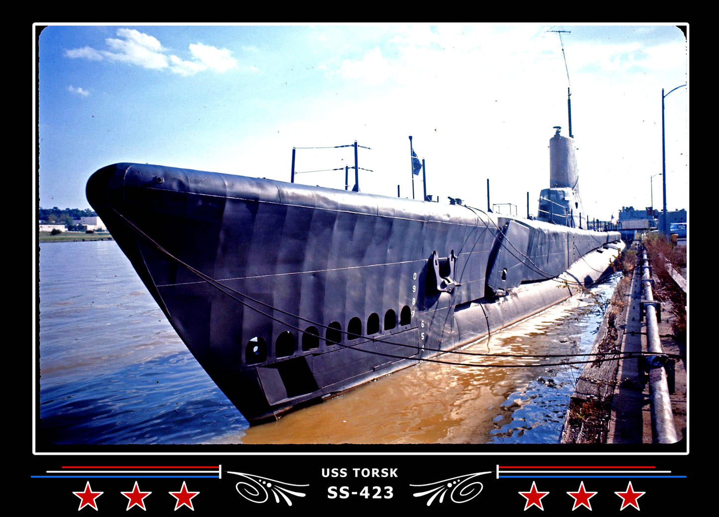 USS Torsk SS-423 Canvas Photo Print