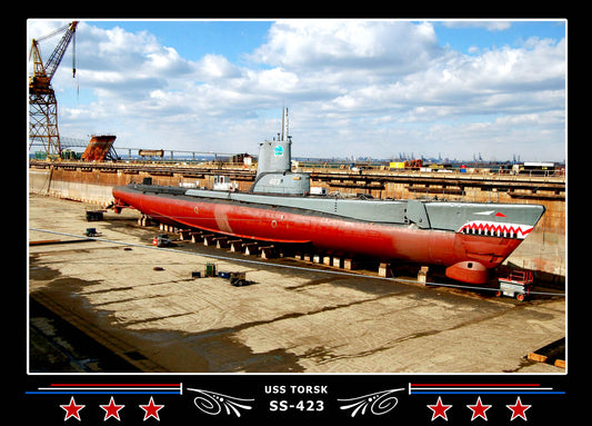 USS Torsk SS-423 Canvas Photo Print