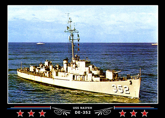 USS Naifeh DE-352 Canvas Photo Print