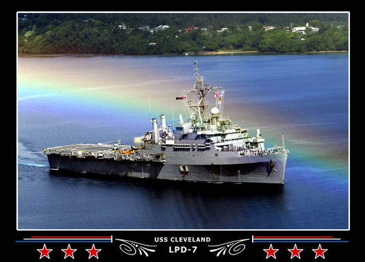 USS Cleveland LPD7 Canvas Photo Print