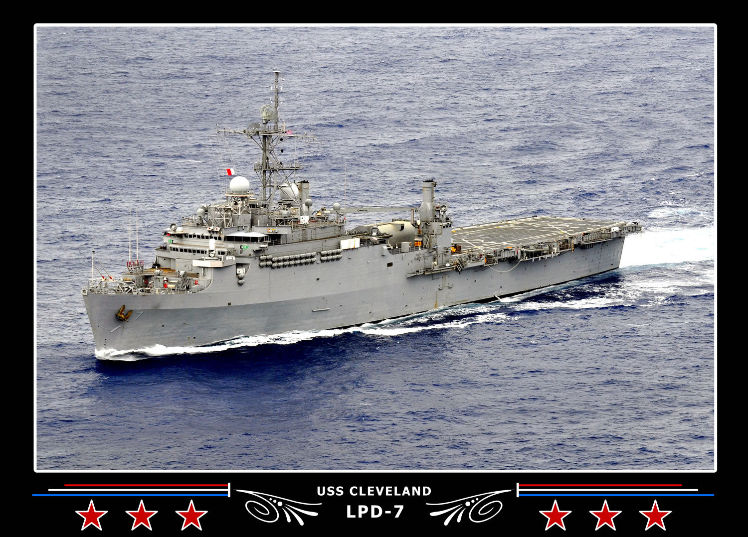 USS Cleveland LPD7 Canvas Photo Print