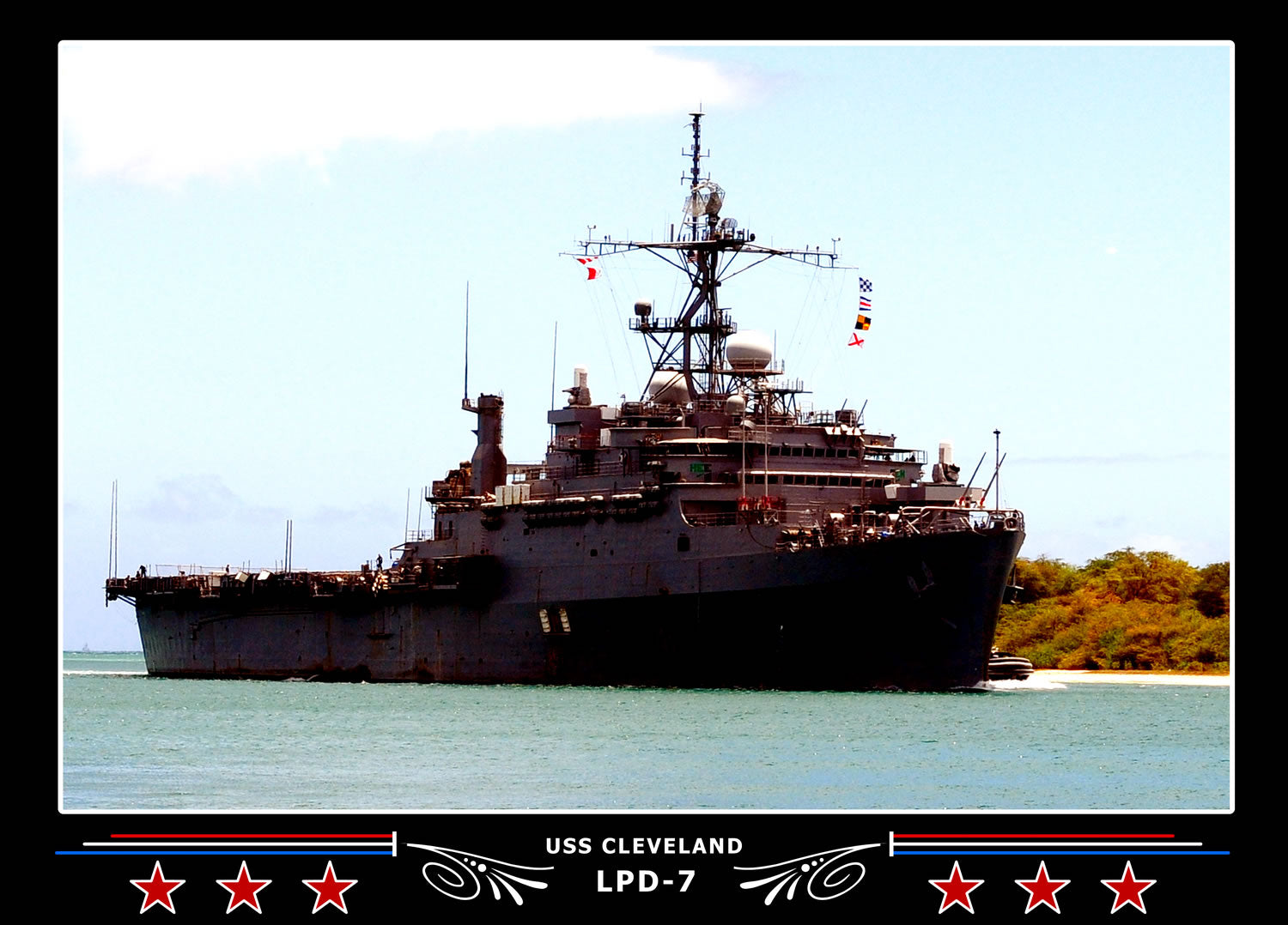 USS Cleveland LPD7 Canvas Photo Print