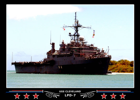 USS Cleveland LPD7 Canvas Photo Print