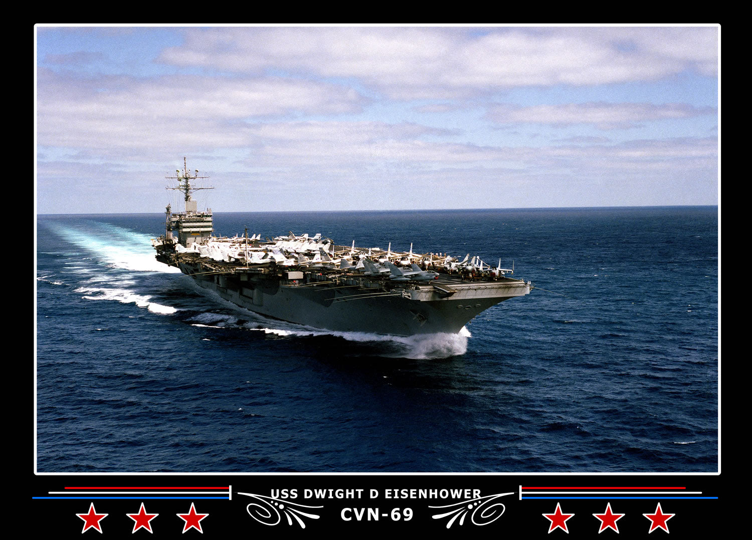 USS Dwight D Eisenhower CVN-69 Canvas Photo Print