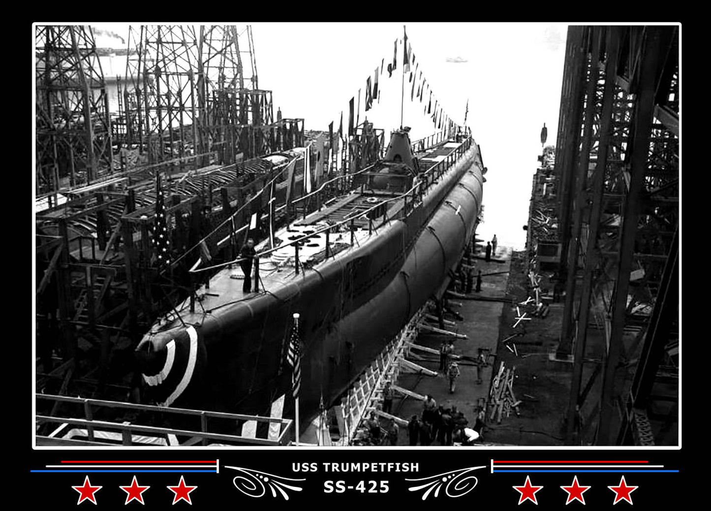 USS Trumpetfish SS-425 Canvas Photo Print