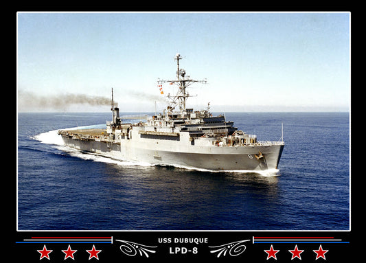 USS Dubuque LPD8 Canvas Photo Print