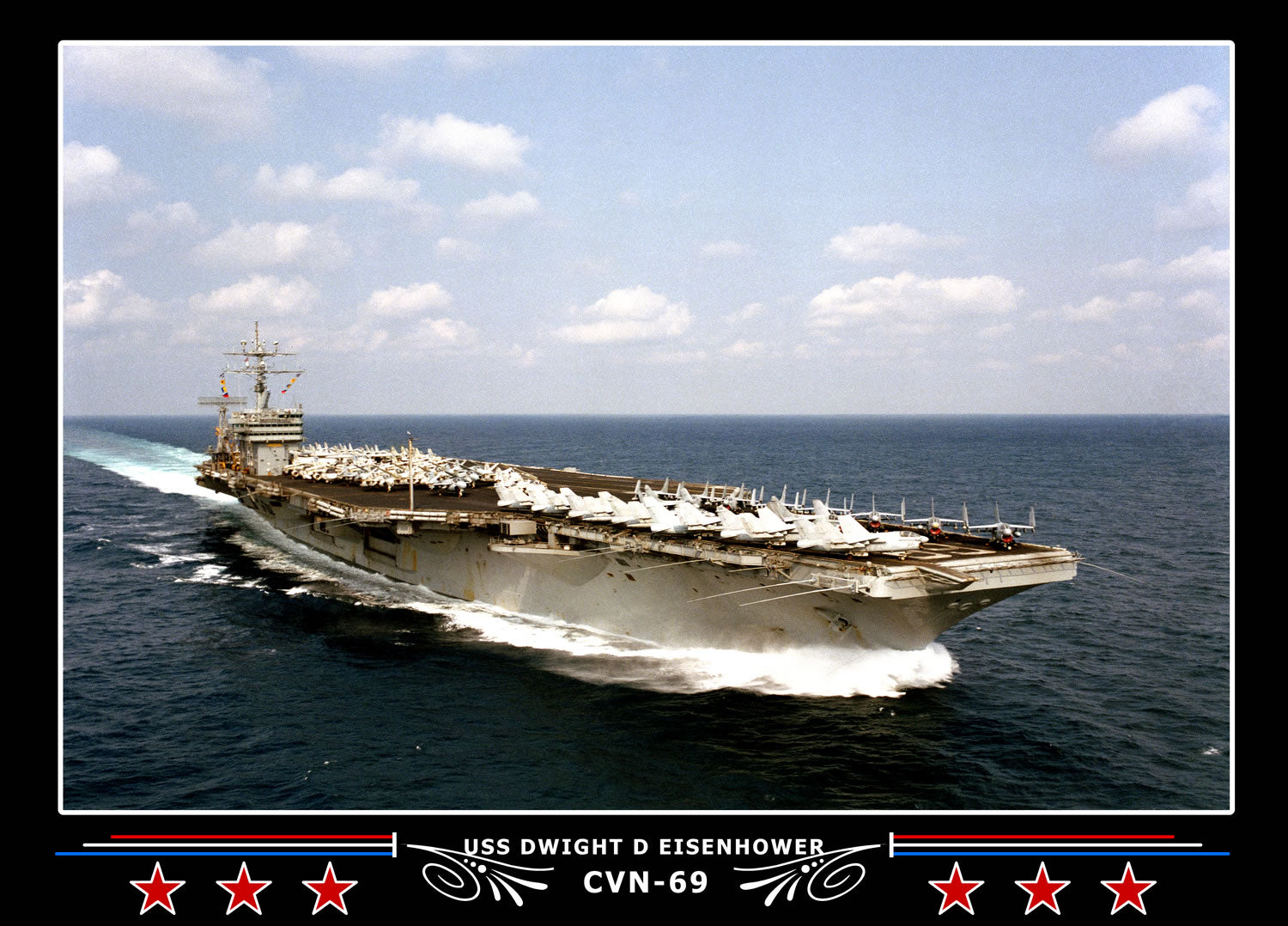 USS Dwight D Eisenhower CVN-69 Canvas Photo Print