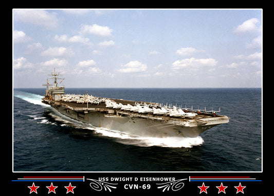 USS Dwight D Eisenhower CVN-69 Canvas Photo Print