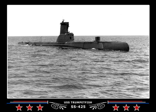 USS Trumpetfish SS-425 Canvas Photo Print