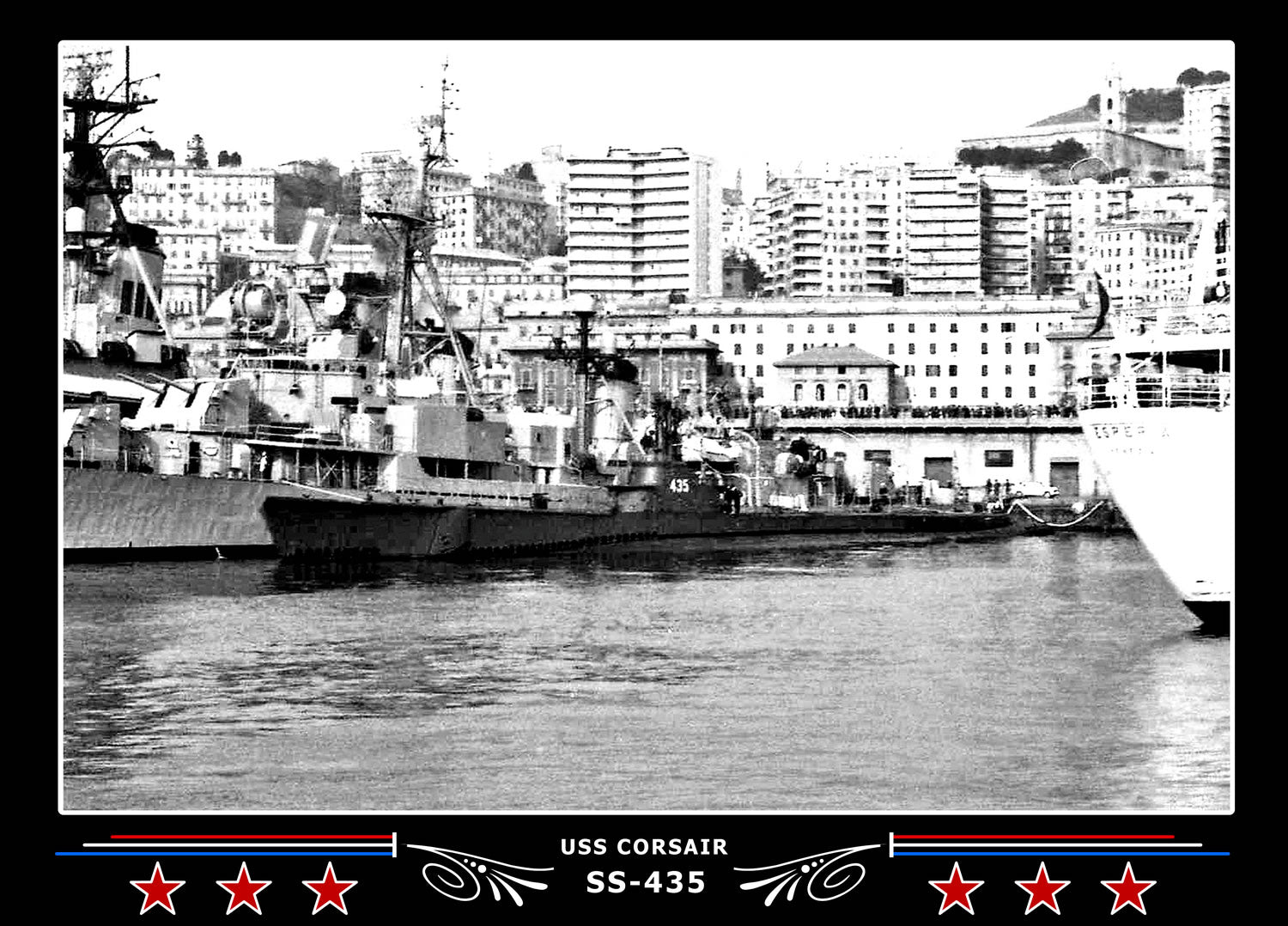 USS Corsair SS-435 Canvas Photo Print