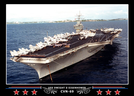 USS Dwight D Eisenhower CVN-69 Canvas Photo Print