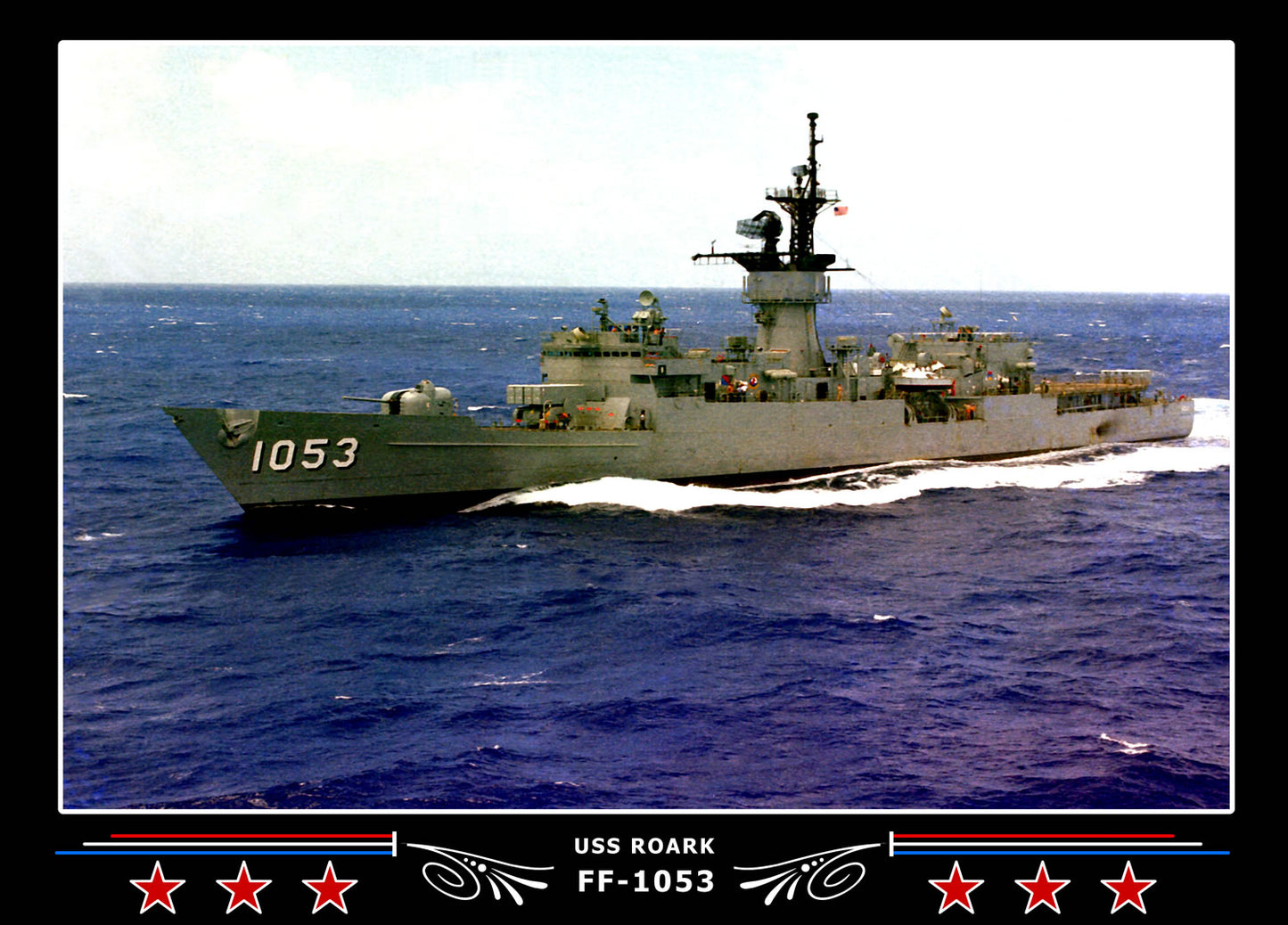 USS Roark FF-1053 Canvas Photo Print