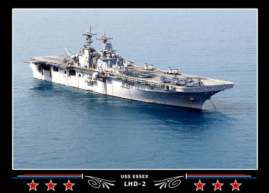 USS Essex LHD2 Canvas Photo Print