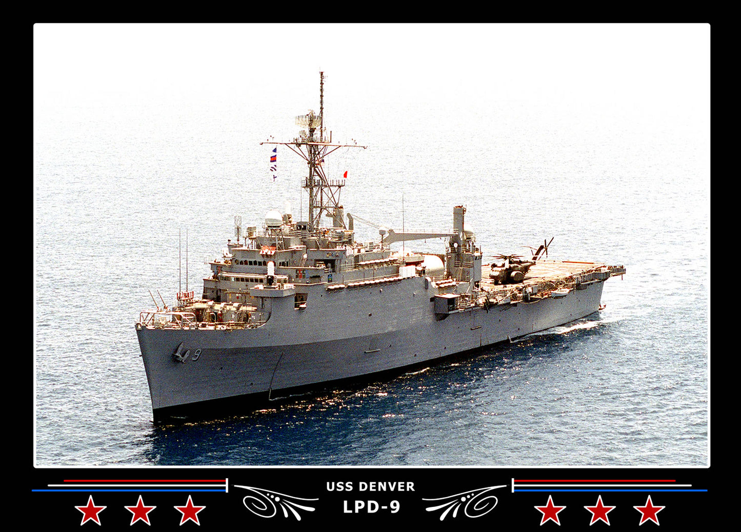 USS Denver LPD9 Canvas Photo Print