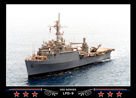 USS Denver LPD9 Canvas Photo Print
