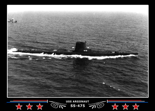 USS Argonaut SS-475 Canvas Photo Print