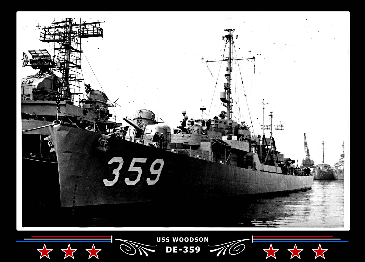 USS Woodson DE-359 Canvas Photo Print