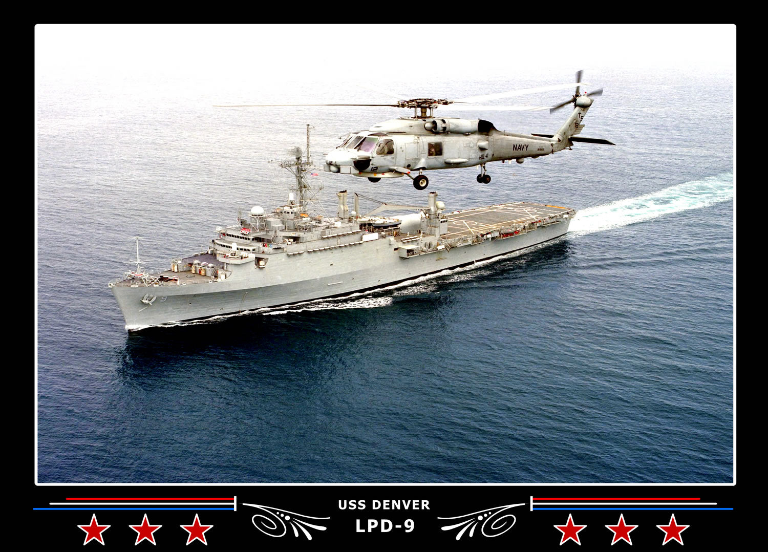 USS Denver LPD9 Canvas Photo Print