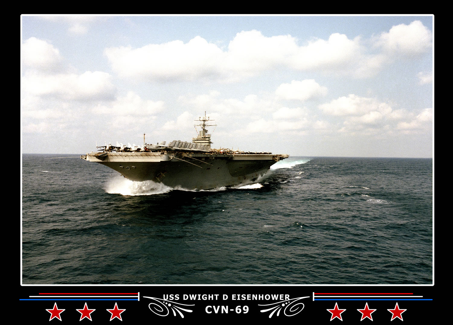 USS Dwight D Eisenhower CVN-69 Canvas Photo Print
