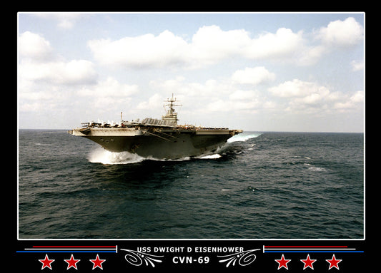 USS Dwight D Eisenhower CVN-69 Canvas Photo Print
