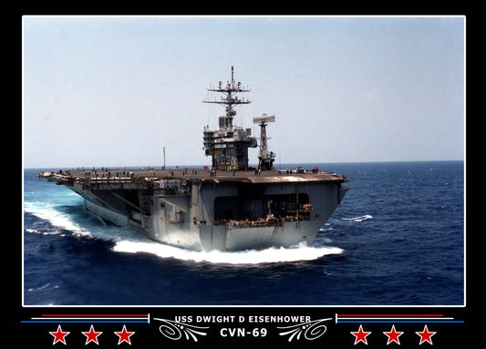 USS Dwight D Eisenhower CVN-69 Canvas Photo Print