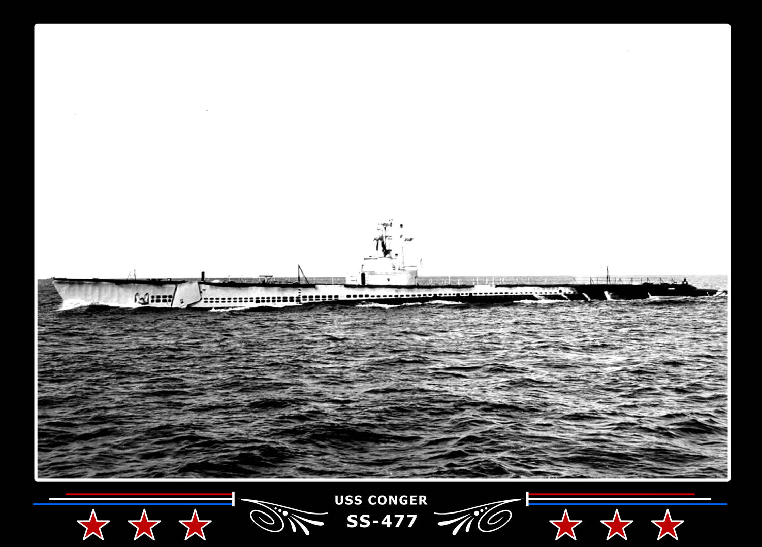 USS Conger SS-477 Canvas Photo Print