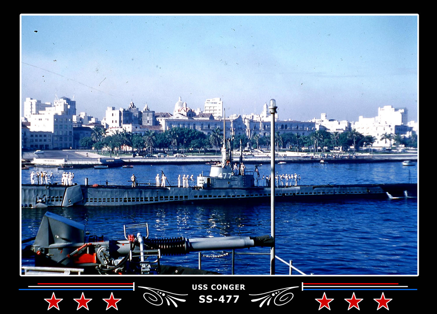 USS Conger SS-477 Canvas Photo Print
