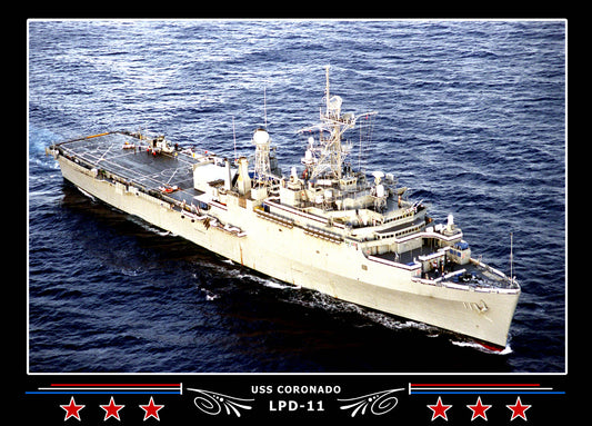 USS Coronado LPD11 Canvas Photo Print