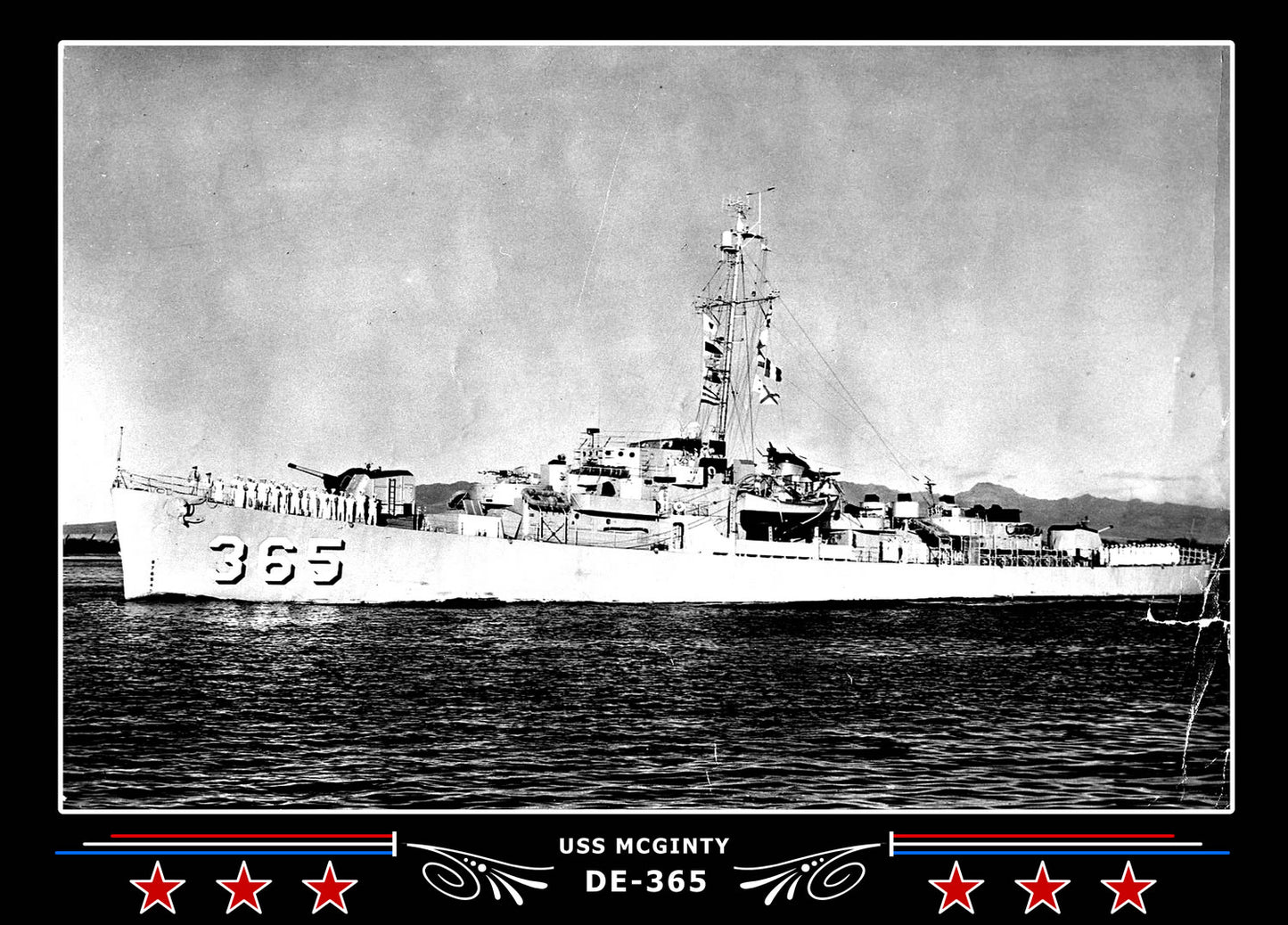 USS Mcginty DE-365 Canvas Photo Print