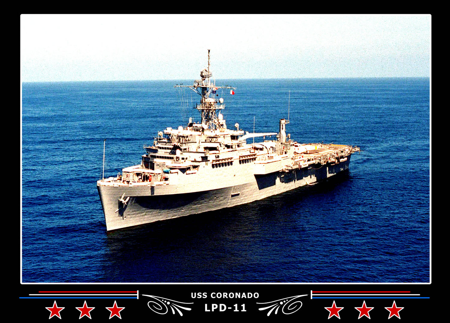 USS Coronado LPD11 Canvas Photo Print