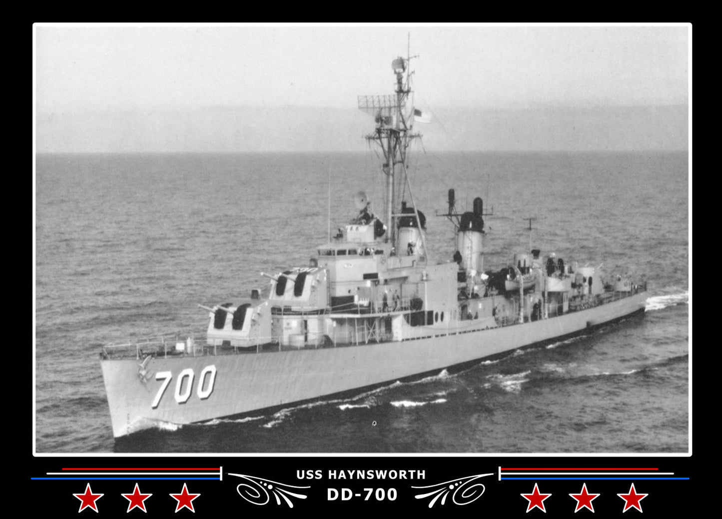 USS Haynsworth DD-700 Canvas Photo Print