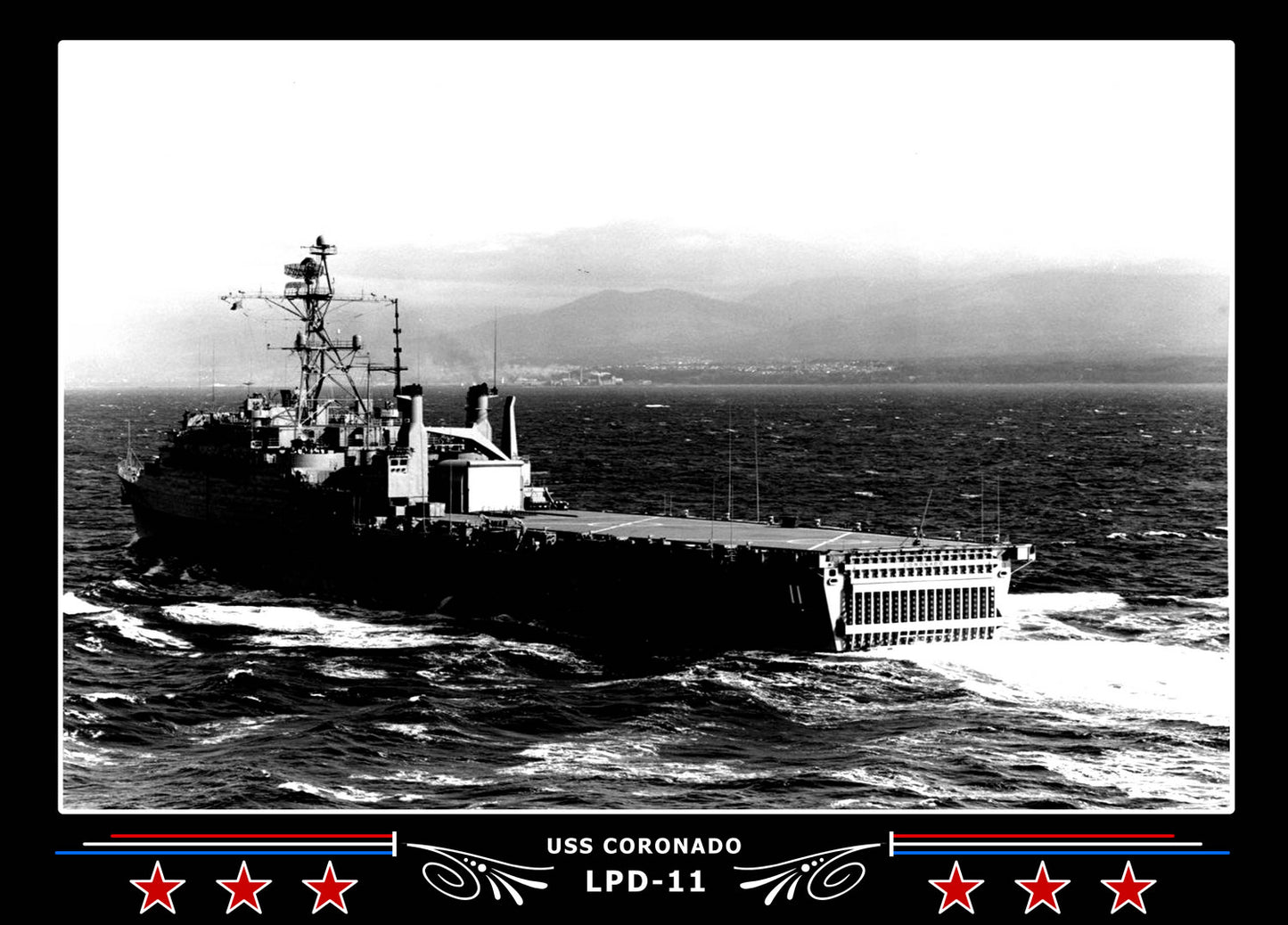USS Coronado LPD11 Canvas Photo Print