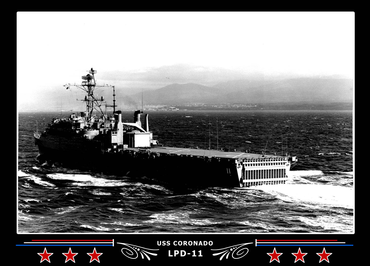 USS Coronado LPD11 Canvas Photo Print
