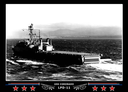 USS Coronado LPD11 Canvas Photo Print