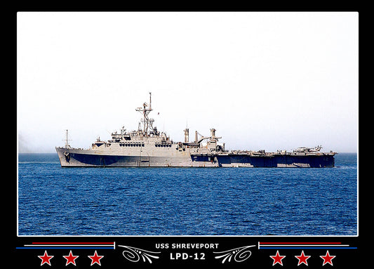 USS Shreveport LPD12 Canvas Photo Print