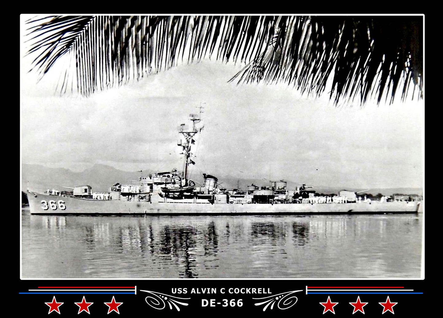USS Alvin C Cockrell DE-366 Canvas Photo Print