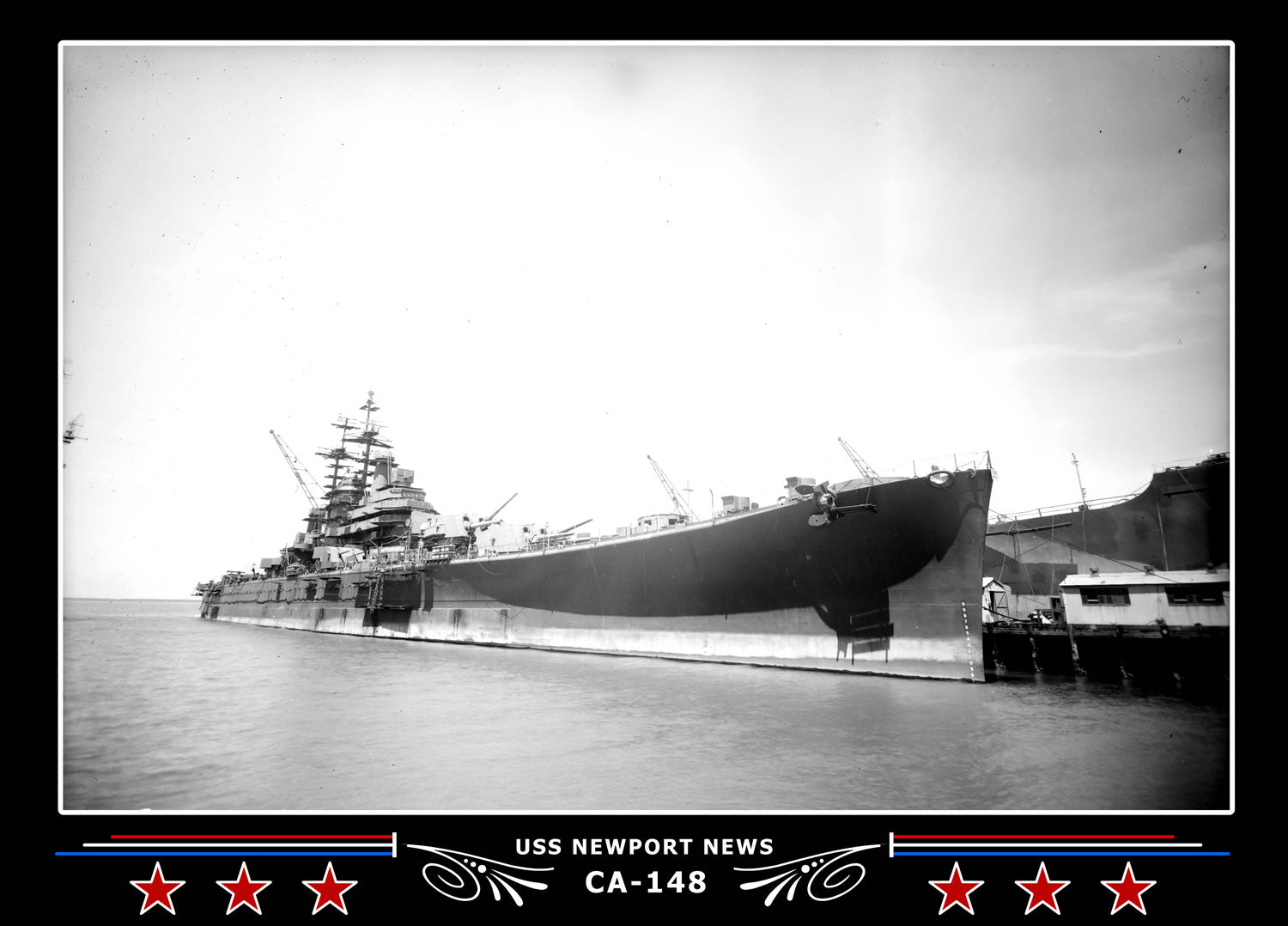 USS Newport News CA-148 Canvas Photo Print – Navy Emporium