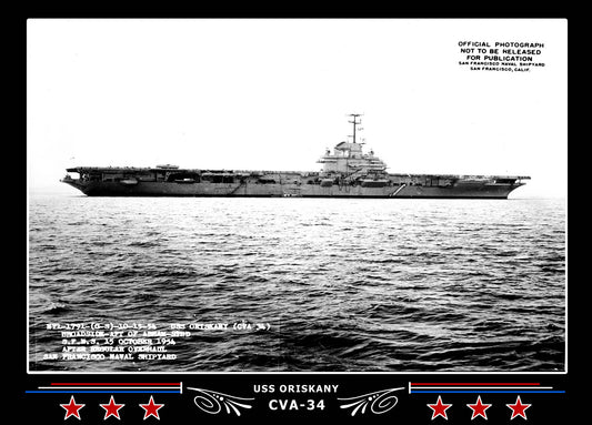 USS Oriskany CVA-34 Canvas Photo Print